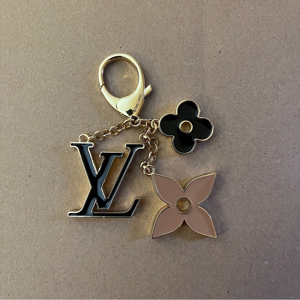 Louis Vuitton Gold and Black Key Holder